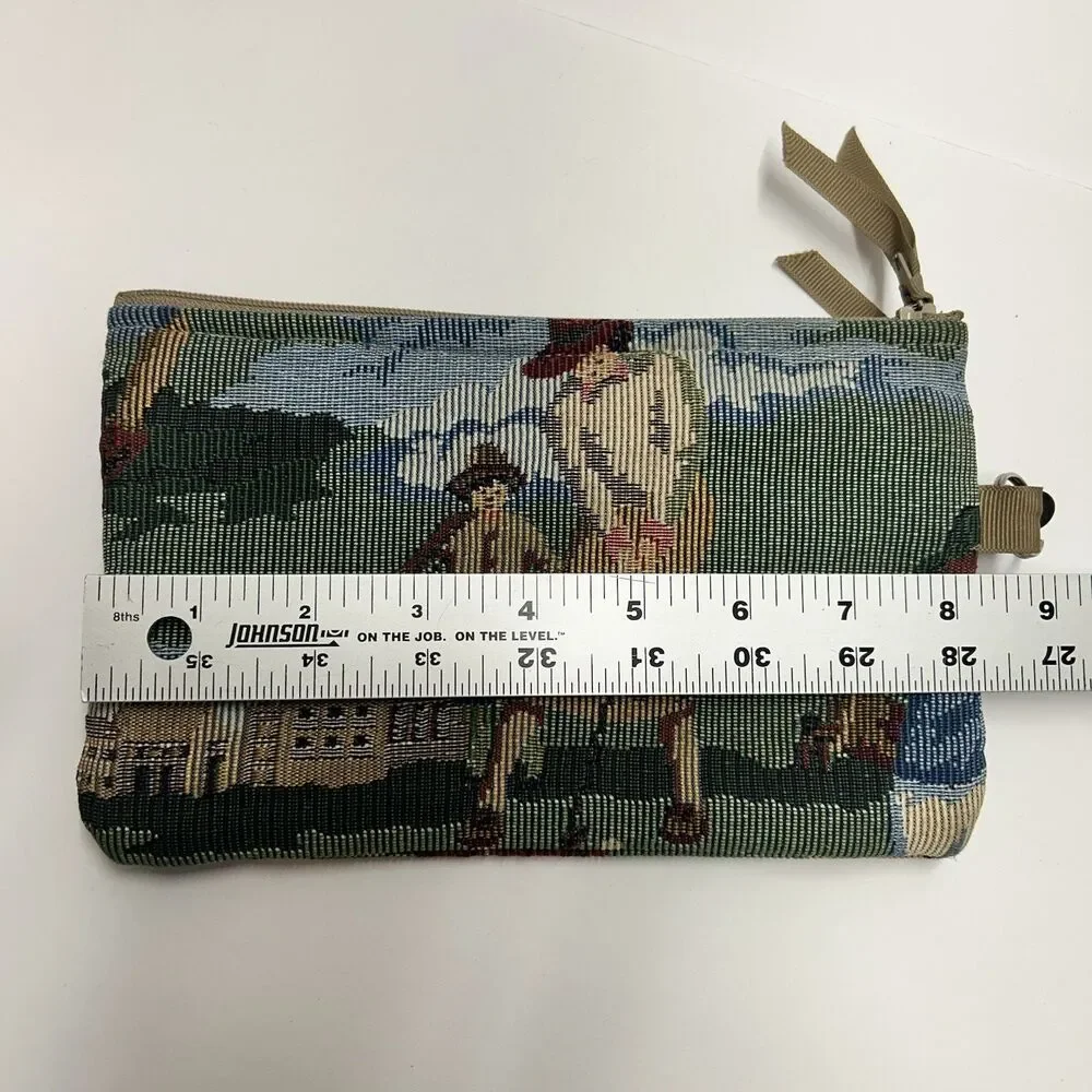 VTG Tapestry Golfer Tapestry Pouch Makeup Case Designs By Sandra USA Handcrafted